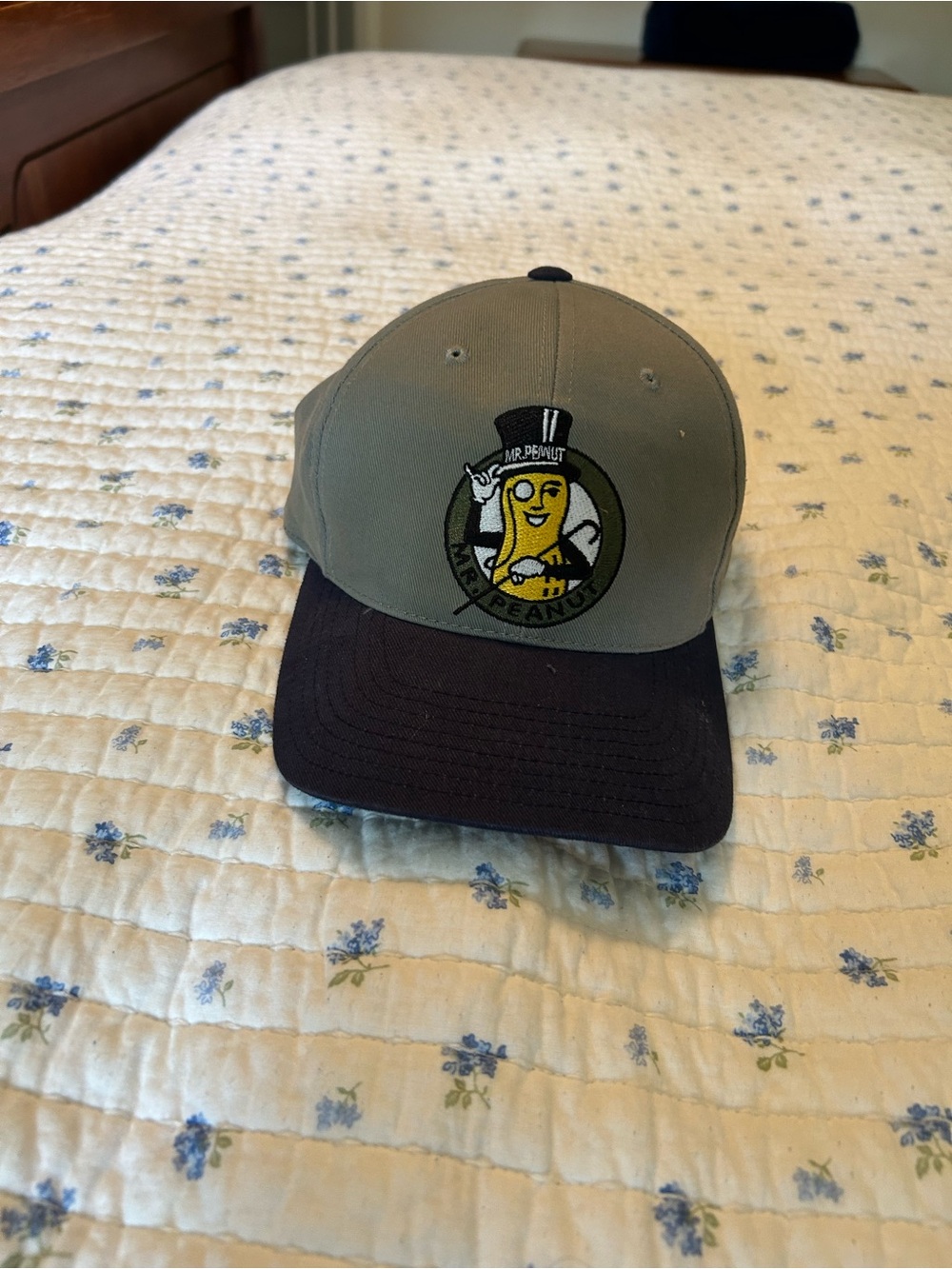 American Needle Two-Tone Mr. Peanut Patch Cap - Olive & Black